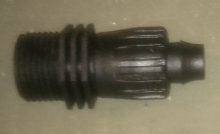 poly pipe to Male Garden Hose connector