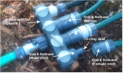 quick release end hose connector